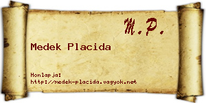 Medek Placida névjegykártya